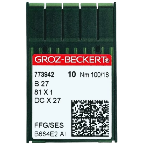 Иглы Groz-Beckert DCx27 FFG/SES (Bx27FFG) №100/16