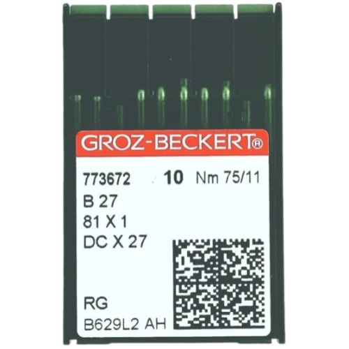 Иглы Groz-Beckert DCx27 RG (Bx27 RG) №75/11
