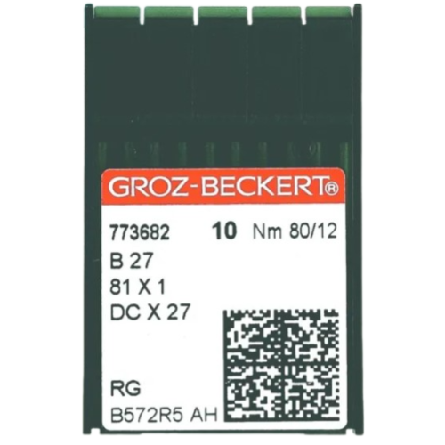 Иглы Groz-Beckert DCx27 RG (Bx27 RG) №80/12